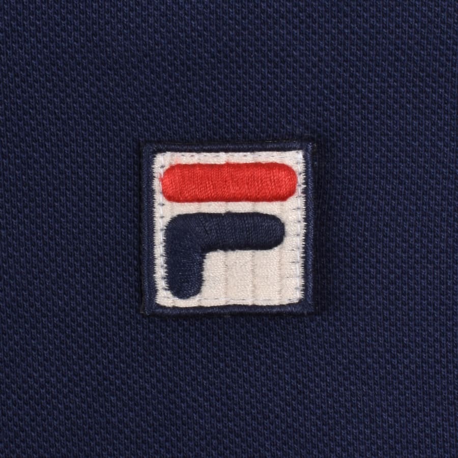 Image number 3 for Fila Vintage Emiliano Polo T Shirt Navy