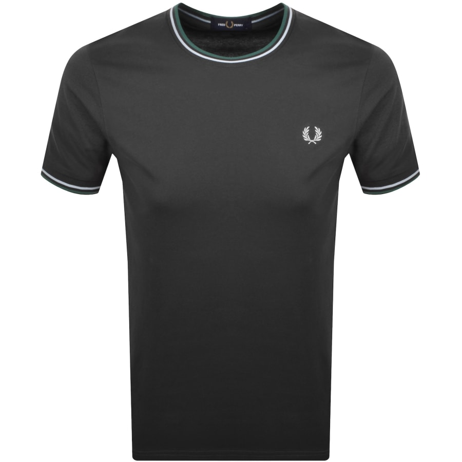 Image number 1 for Fred Perry Twin Tipped T Shirt Anchor Grey