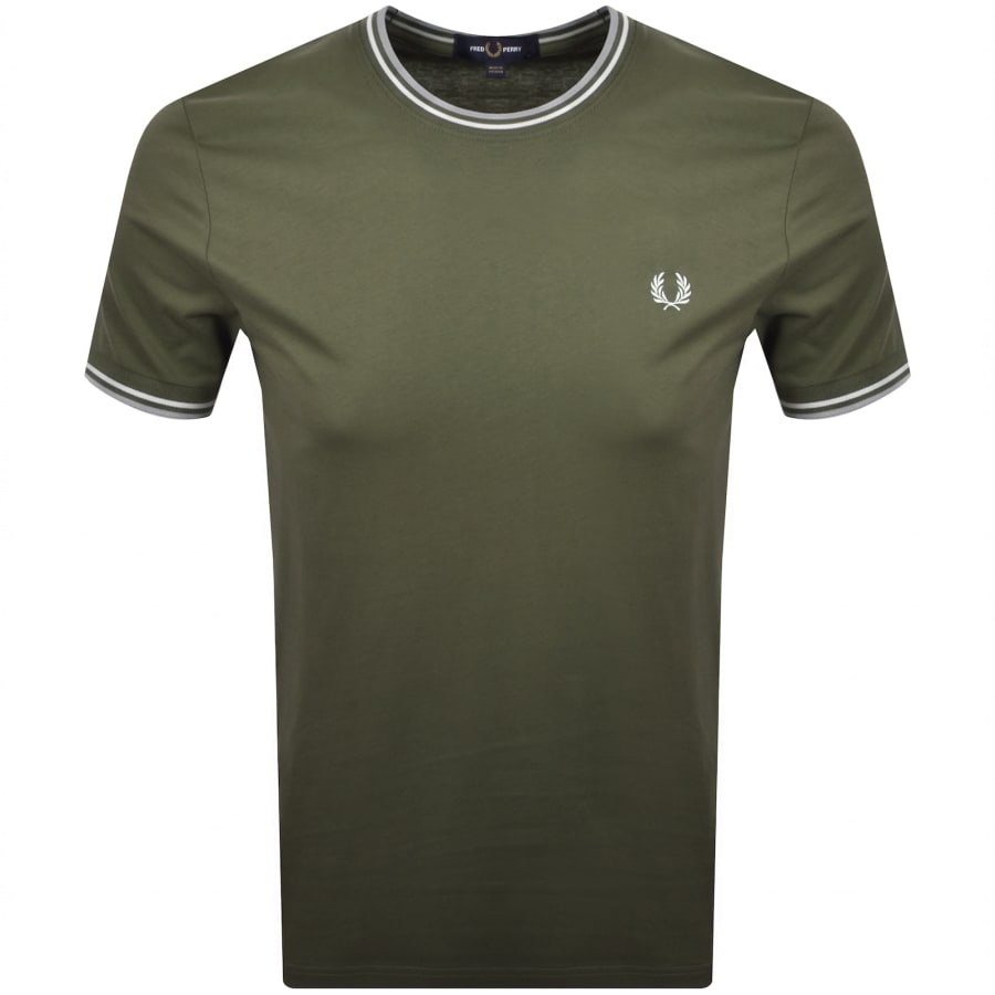 Image number 1 for Fred Perry Twin Tipped T Shirt Green