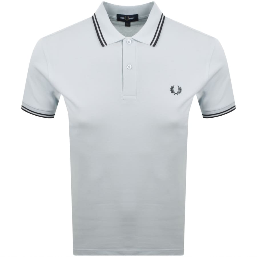 Image number 1 for Fred Perry Twin Tipped Polo T Shirt Blue