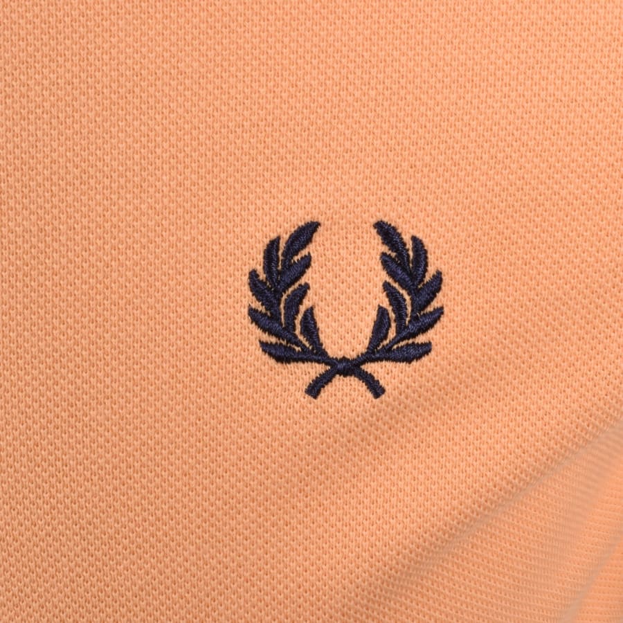 Image number 3 for Fred Perry Twin Tipped Polo T Shirt Orange