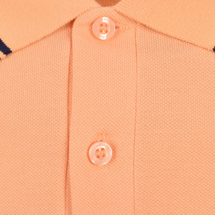 Image number 4 for Fred Perry Twin Tipped Polo T Shirt Orange