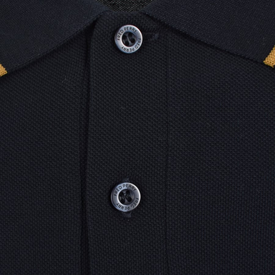 Image number 4 for Fred Perry Twin Tipped Polo T Shirt Navy