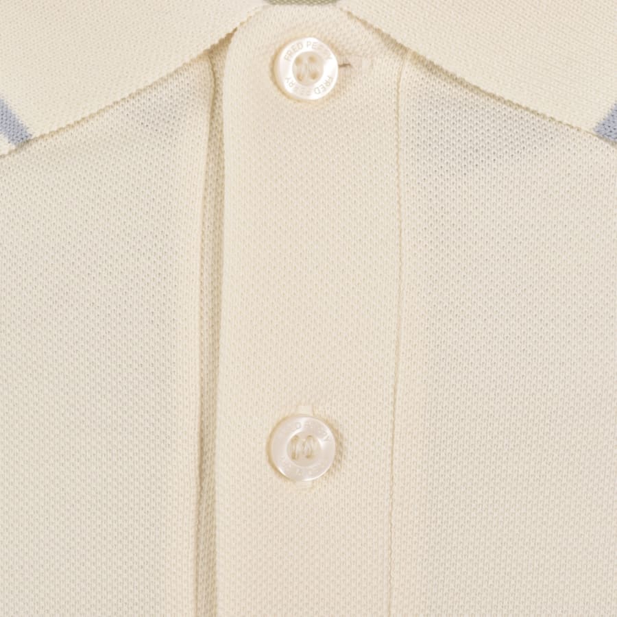 Image number 4 for Fred Perry Twin Tipped Polo T Shirt Ecru