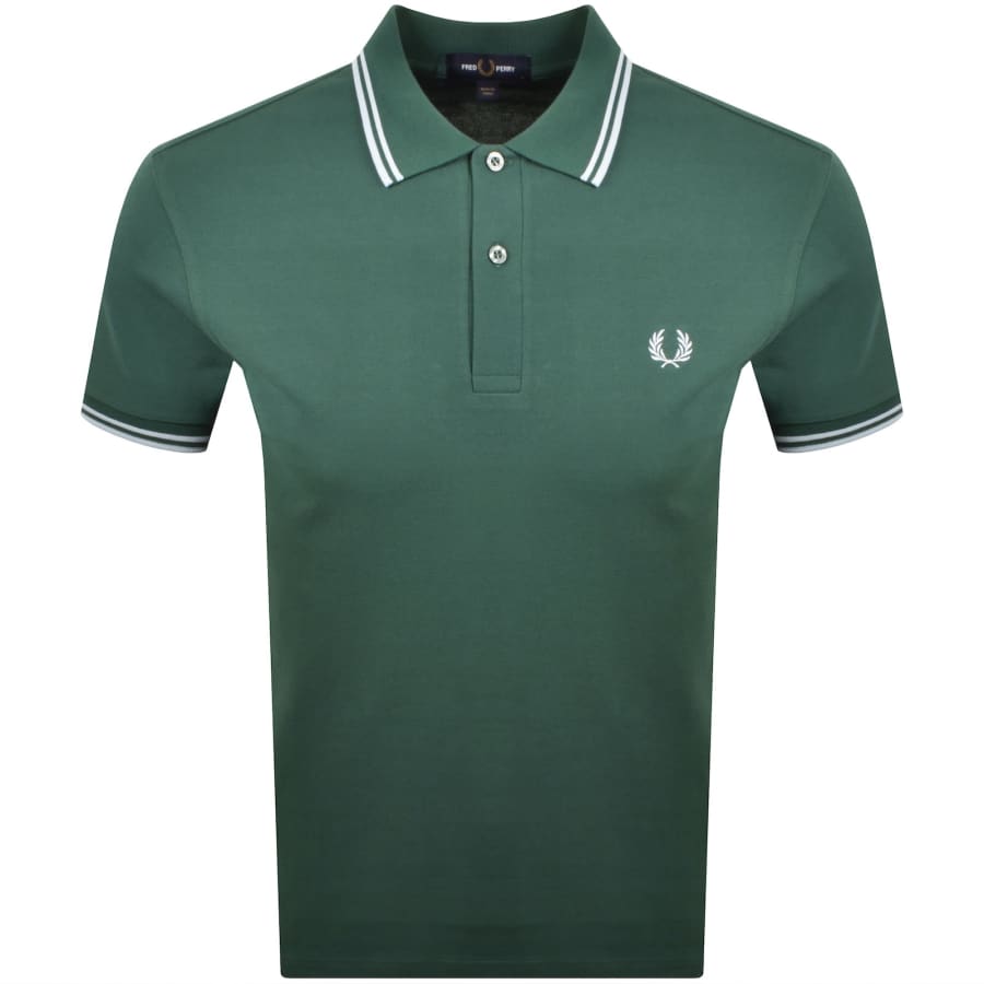 Image number 1 for Fred Perry Twin Tipped Polo T Shirt Green