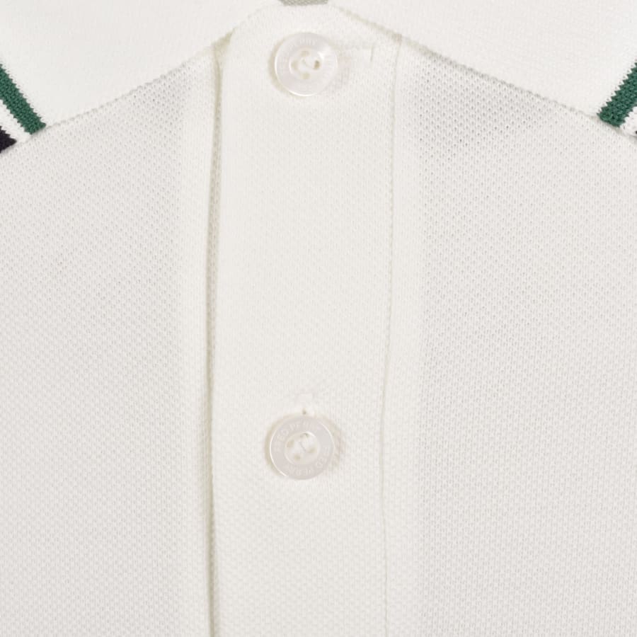 Image number 4 for Fred Perry Twin Tipped Polo T Shirt White