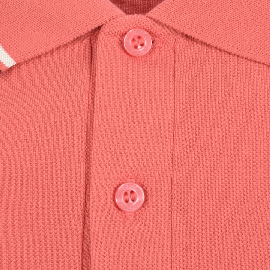 Image number 4 for Fred Perry Twin Tipped Polo T Shirt Red