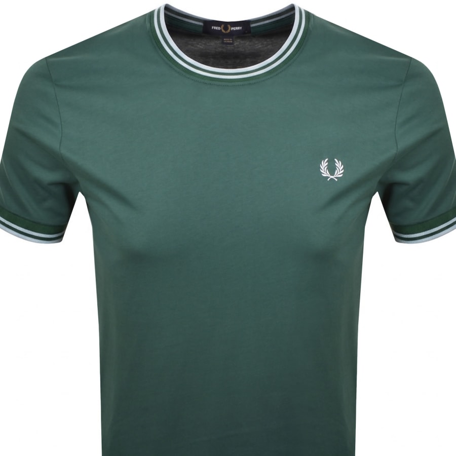 Image number 2 for Fred Perry Twin Tipped T Shirt Green