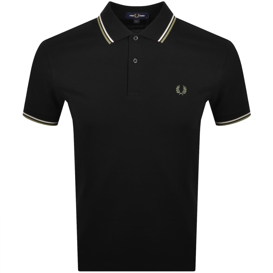 Image number 1 for Fred Perry Twin Tipped Polo T Shirt Black