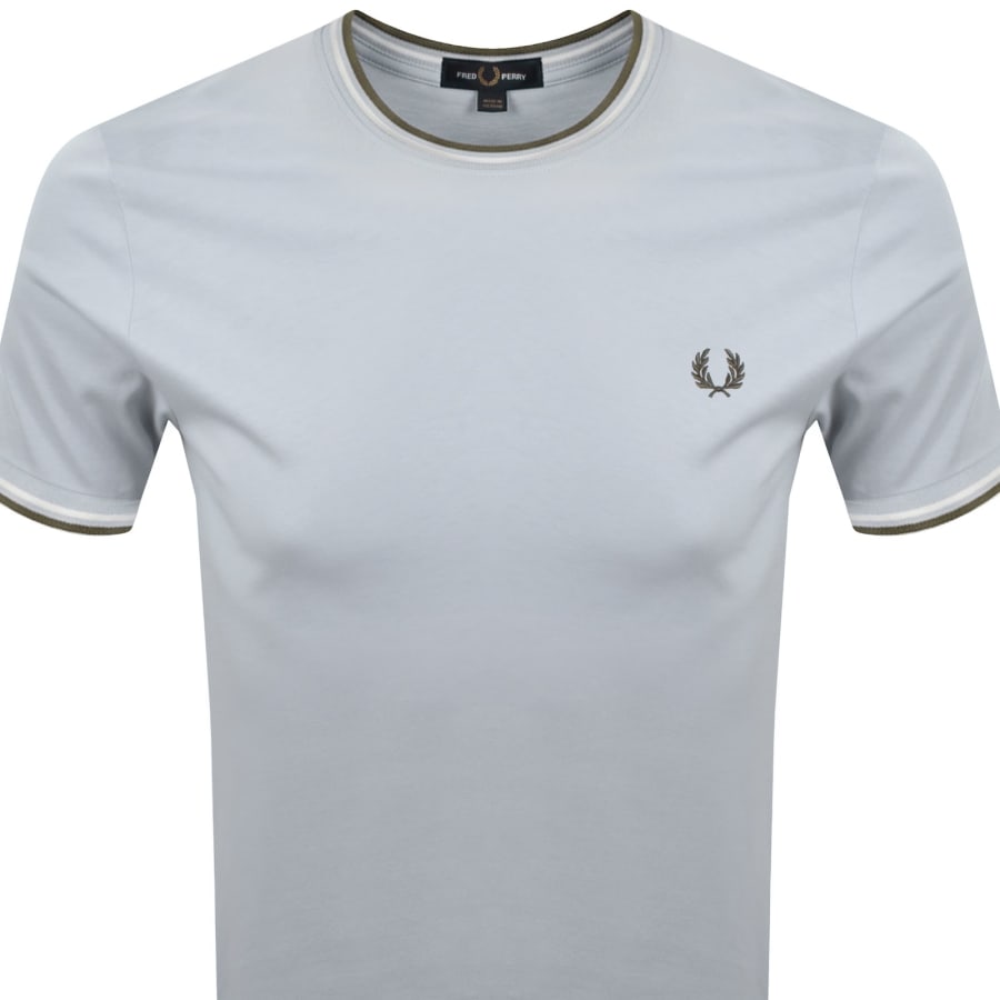 Image number 2 for Fred Perry Twin Tipped T Shirt Blue