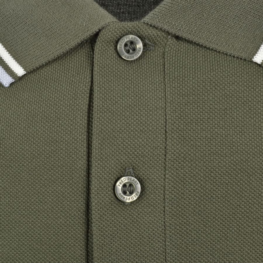 Image number 4 for Fred Perry Twin Tipped Polo T Shirt Green