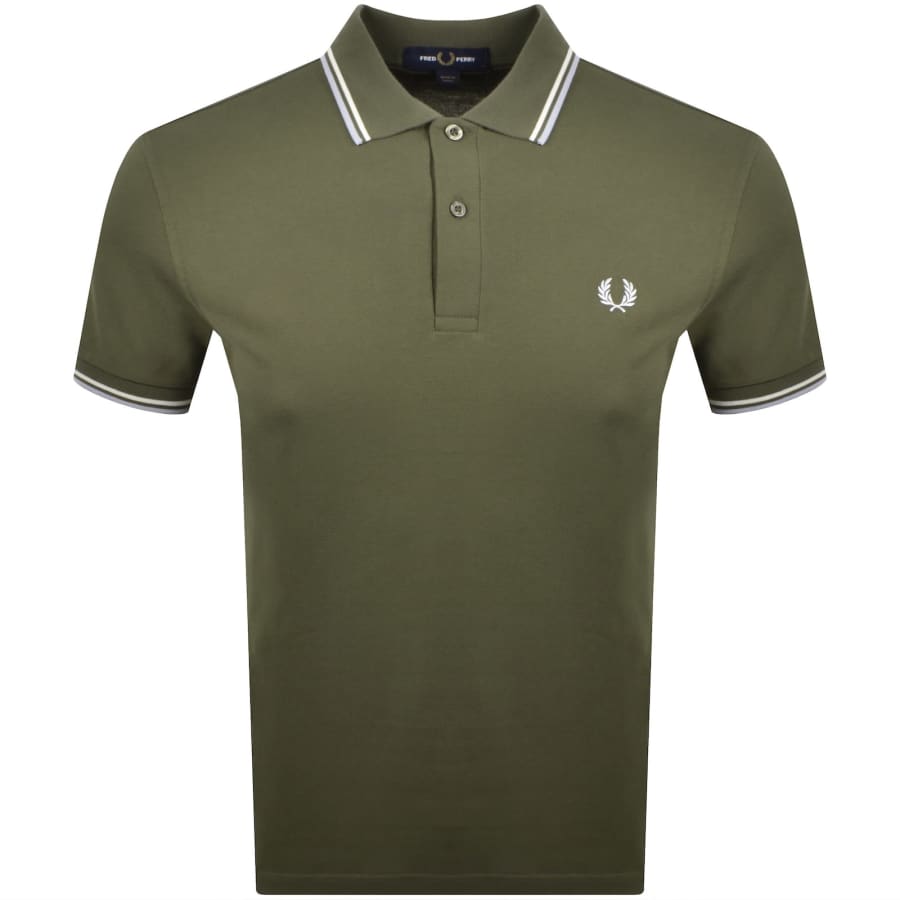 Image number 1 for Fred Perry Twin Tipped Polo T Shirt Green
