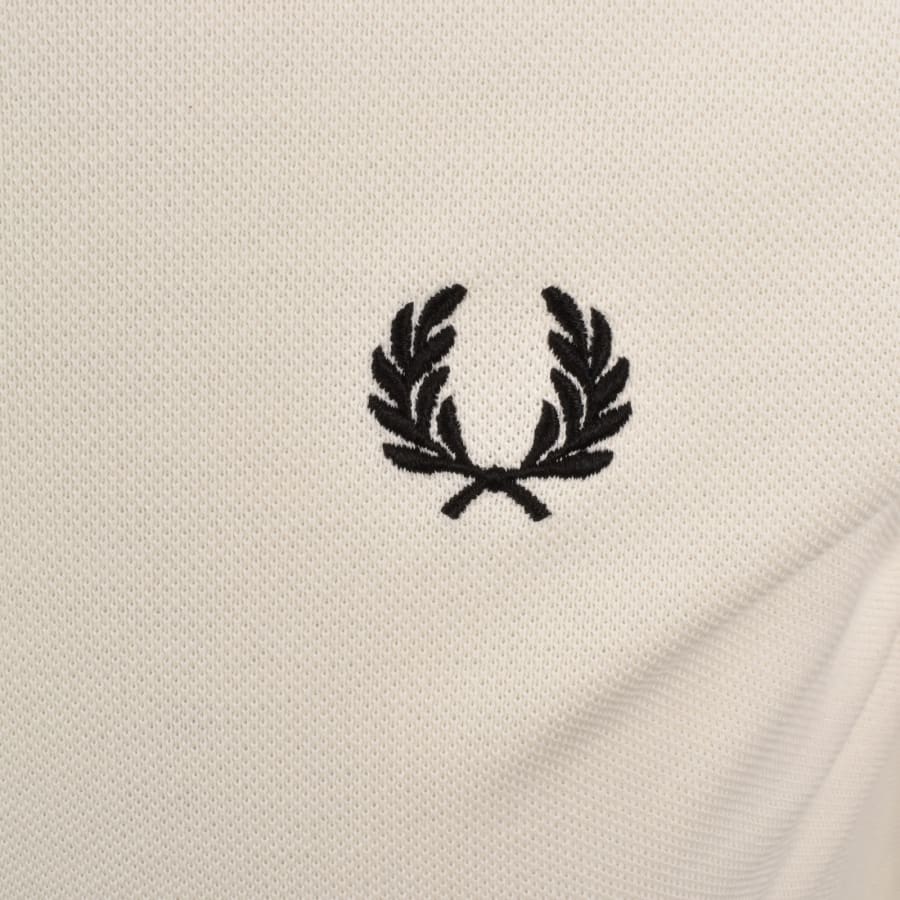 Image number 3 for Fred Perry Twin Tipped Polo T Shirt Ecru