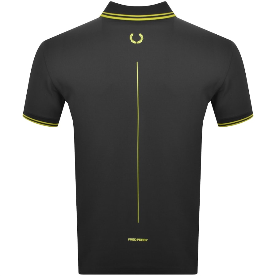 Image number 5 for Fred Perry Twin Tipped Polo T Shirt Grey
