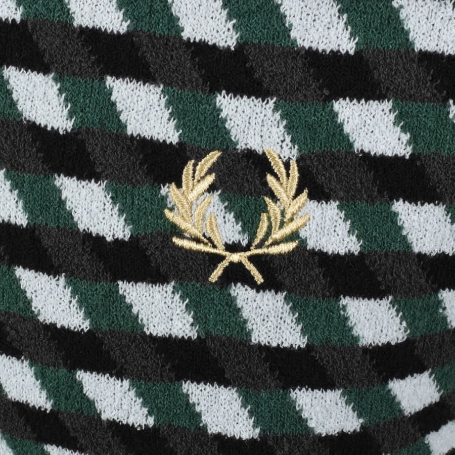 Image number 3 for Fred Perry Knit Polo Shirt Black