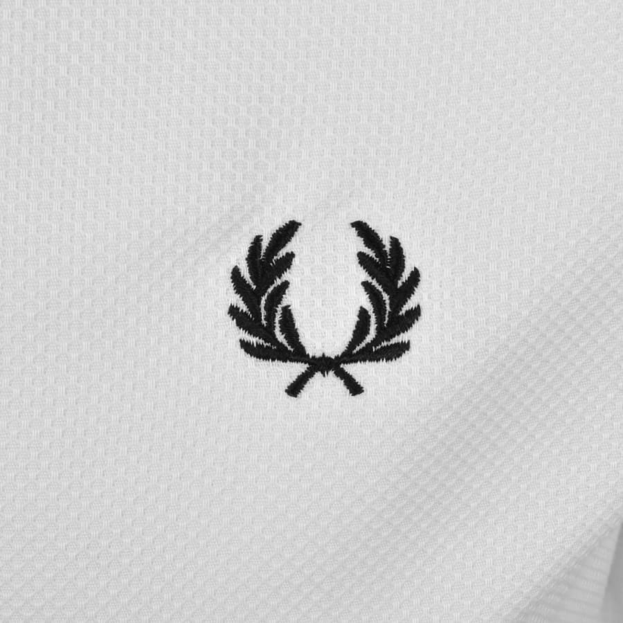 Image number 3 for Fred Perry Polo Collar Shirt White