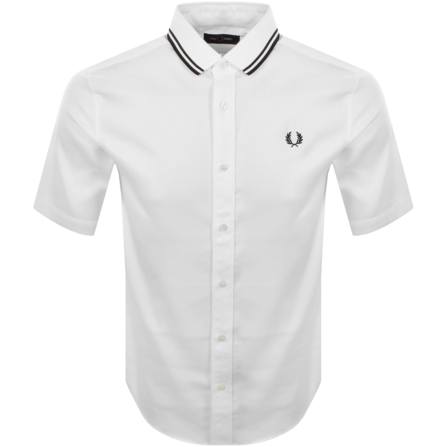 Image number 1 for Fred Perry Polo Collar Shirt White