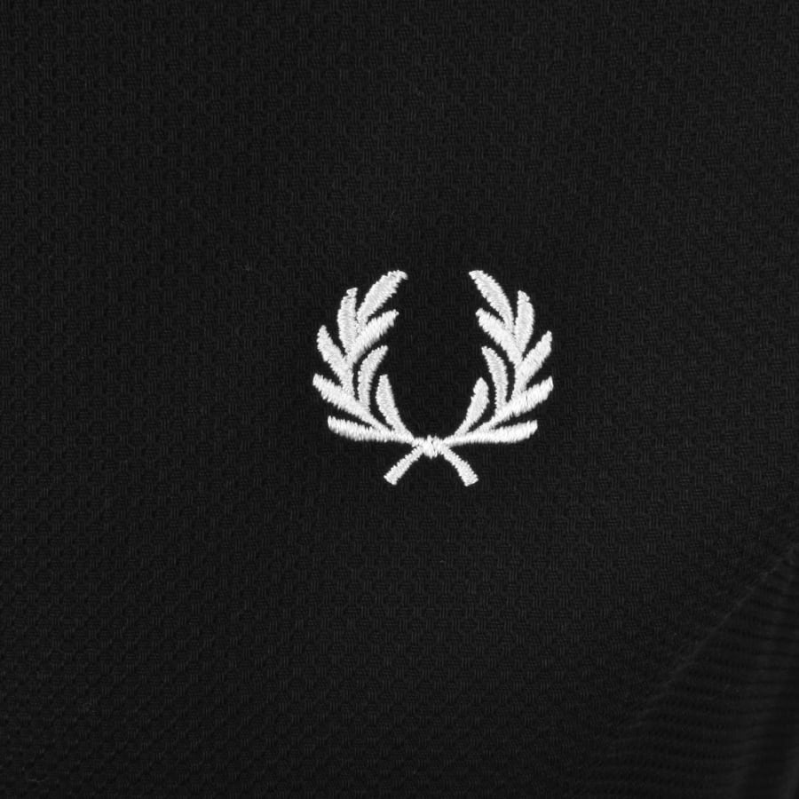 Image number 3 for Fred Perry Polo Collar Shirt Black