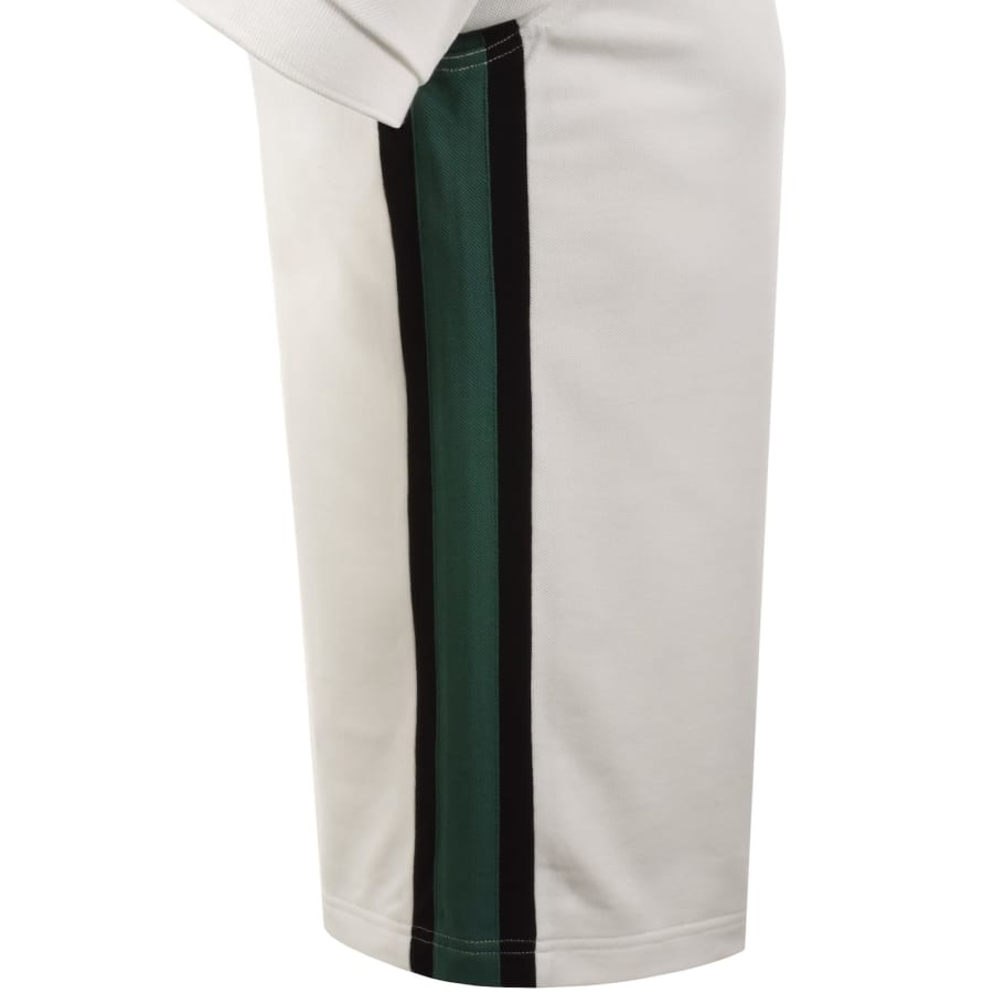 Image number 5 for Fred Perry Tramline Quarter Zip Polo T Shirt White