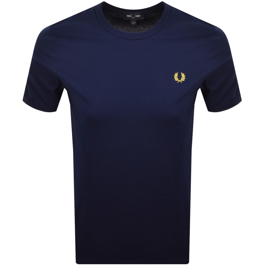 Image number 1 for Fred Perry Ringer T Shirt French Navy