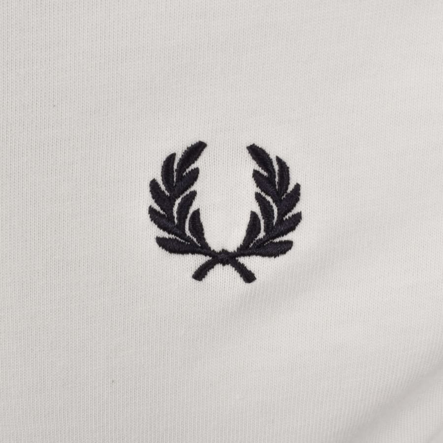 Image number 4 for Fred Perry Stripe Tape T Shirt White