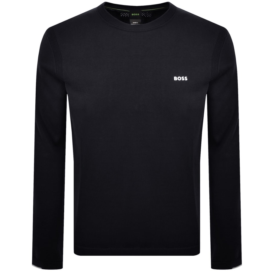 Image number 1 for BOSS Ever X Crew Neck Jumper Dark Blue