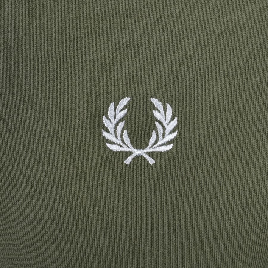 Image number 3 for Fred Perry Half Zip Sweatshirt Green