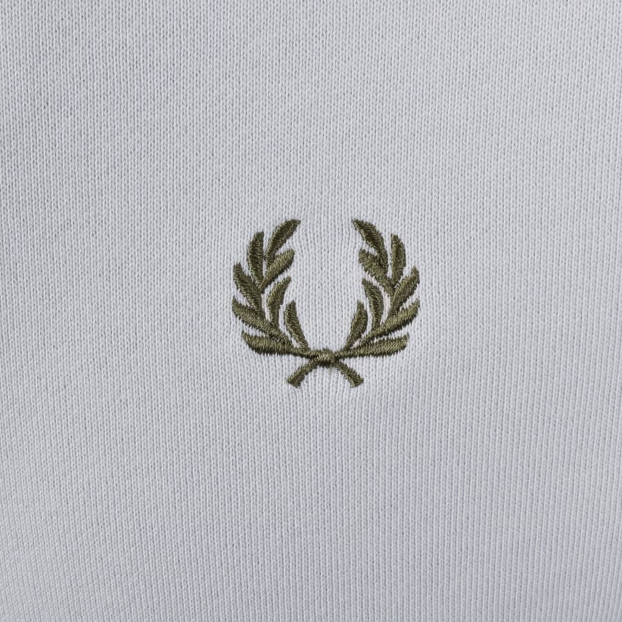 Image number 3 for Fred Perry Half Zip Sweatshirt Dusky Blue