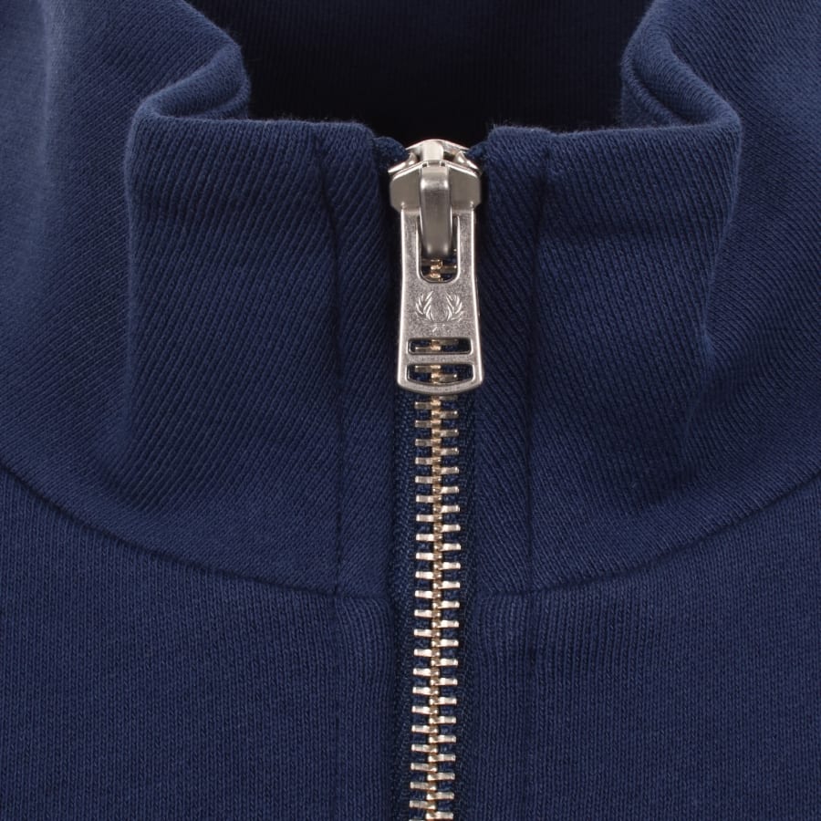 Image number 4 for Fred Perry Half Zip Sweatshirt French Navy