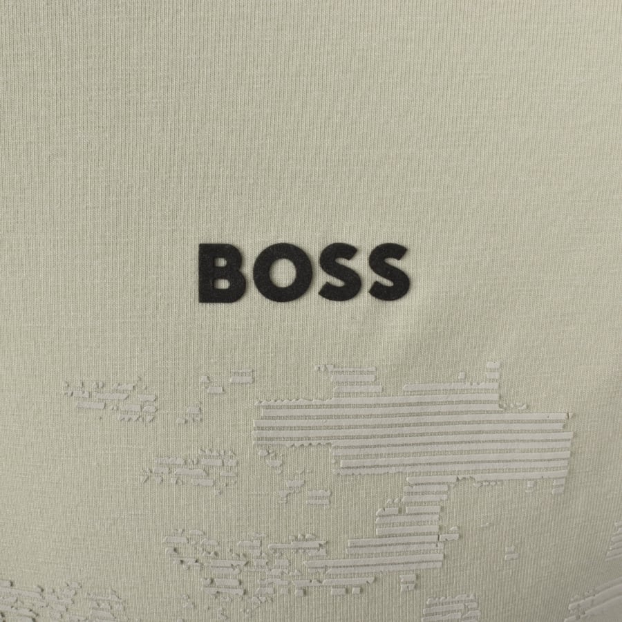 Image number 3 for BOSS Globe Pattern Polo T Shirt Beige