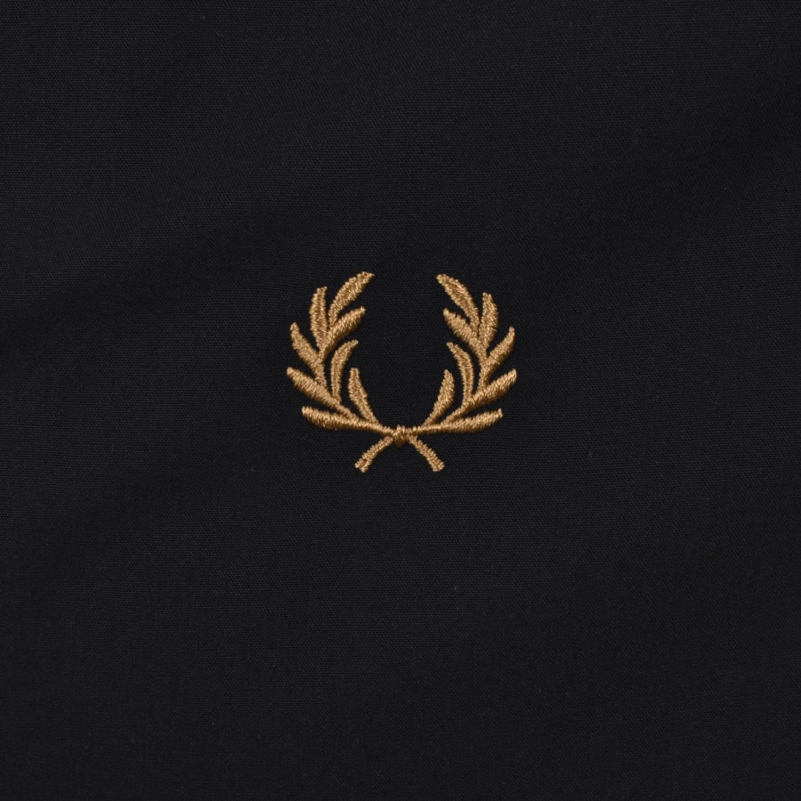 Image number 3 for Fred Perry Poplin Overshirt Black