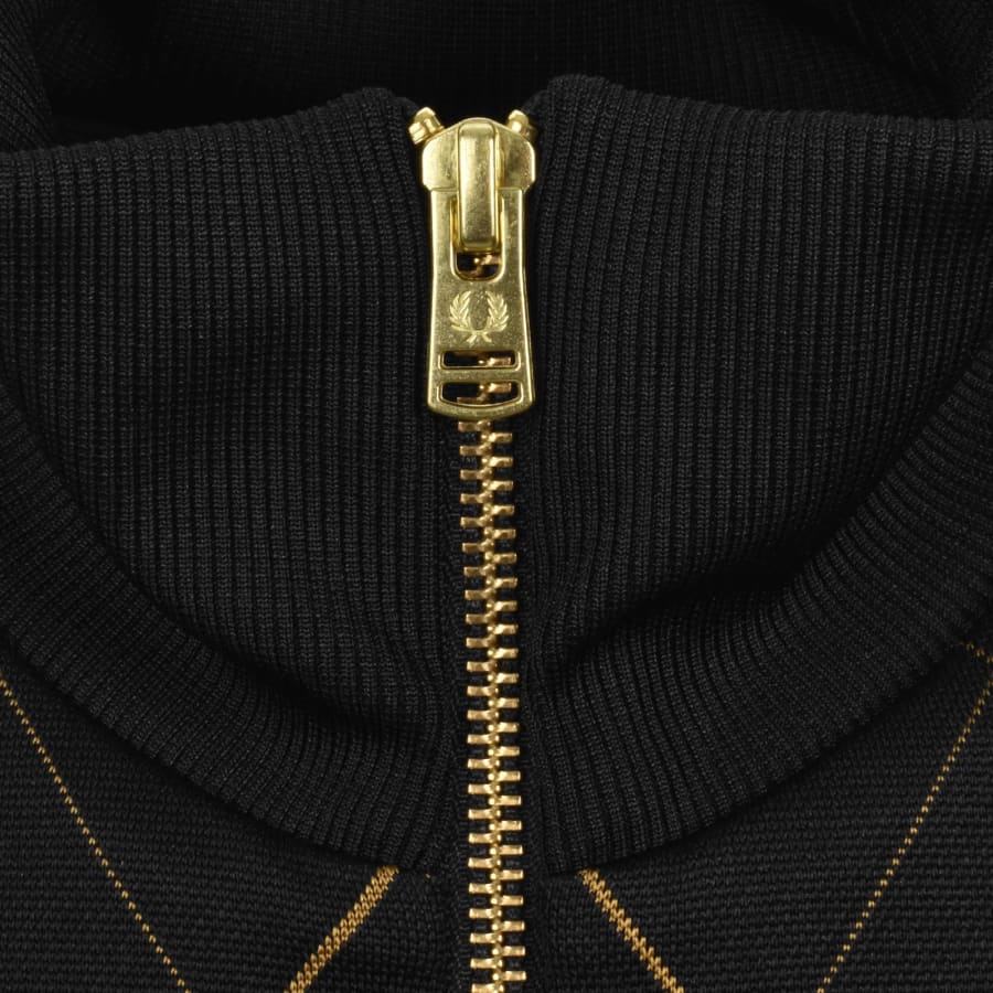 Image number 4 for Fred Perry Argyle Track Top Black