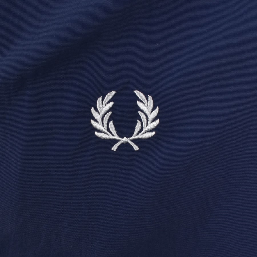 Image number 3 for Fred Perry Hooded Shell Jacket French Navy