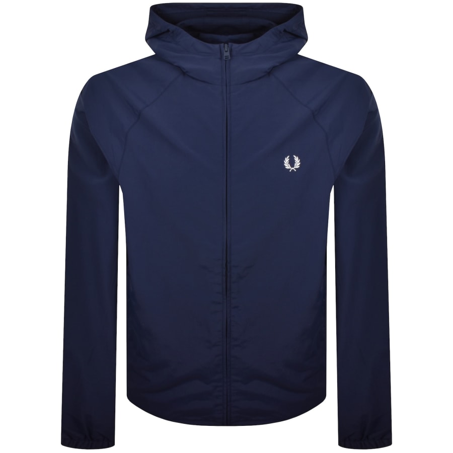 Image number 1 for Fred Perry Hooded Shell Jacket French Navy