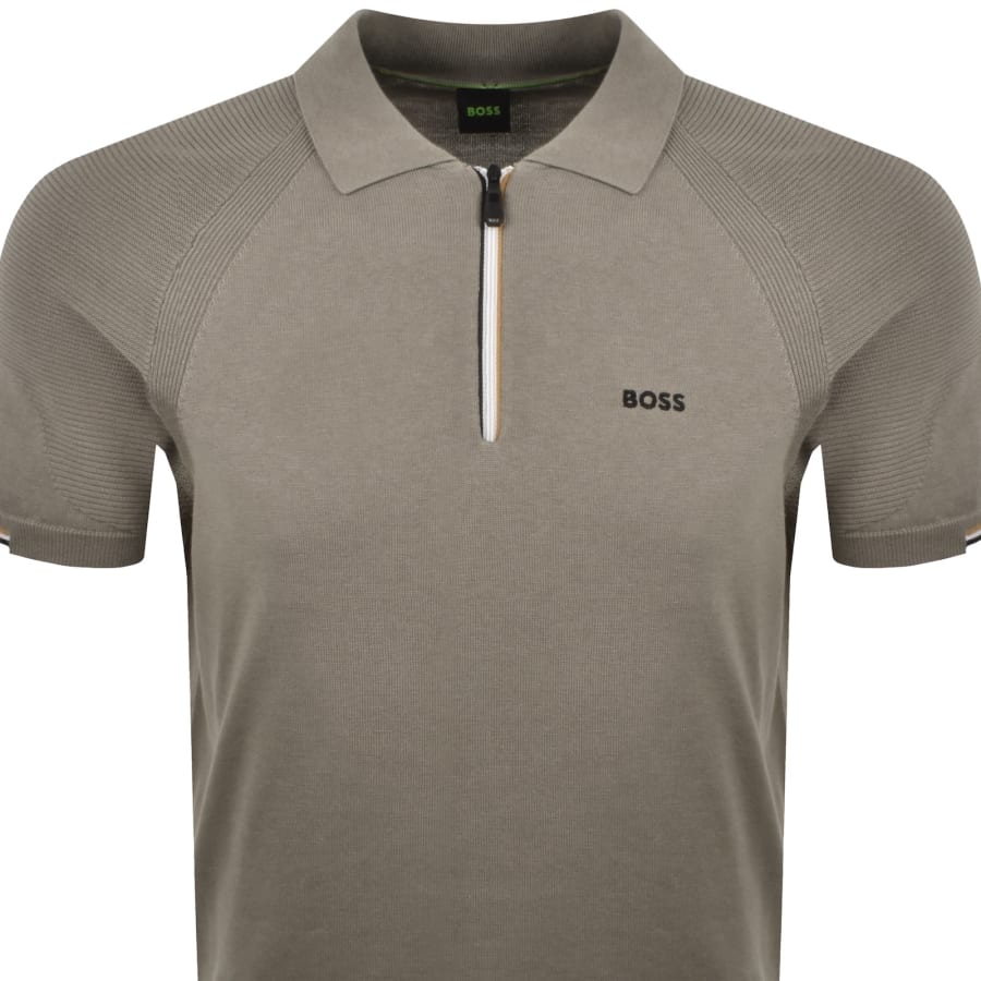 Image number 2 for BOSS GOC Perform Knit Polo Khaki