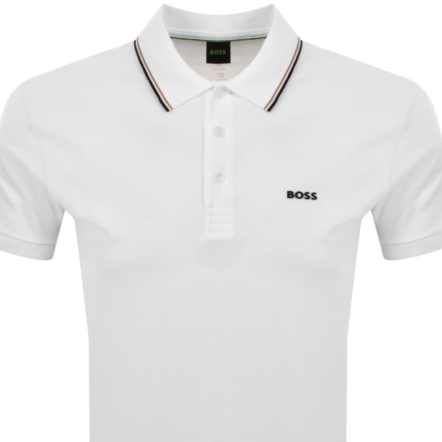 Image number 2 for BOSS Birdie Paule Polo T Shirt White