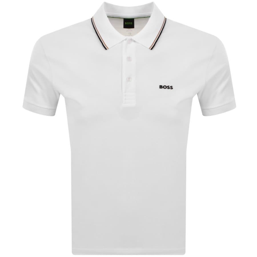 Image number 1 for BOSS Birdie Paule Polo T Shirt White