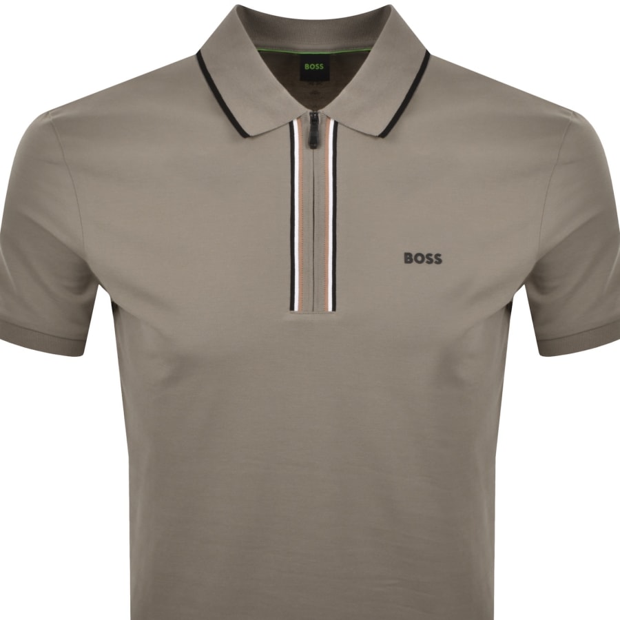 Image number 2 for BOSS Slim Fit Philix Polo T Shirt Khaki