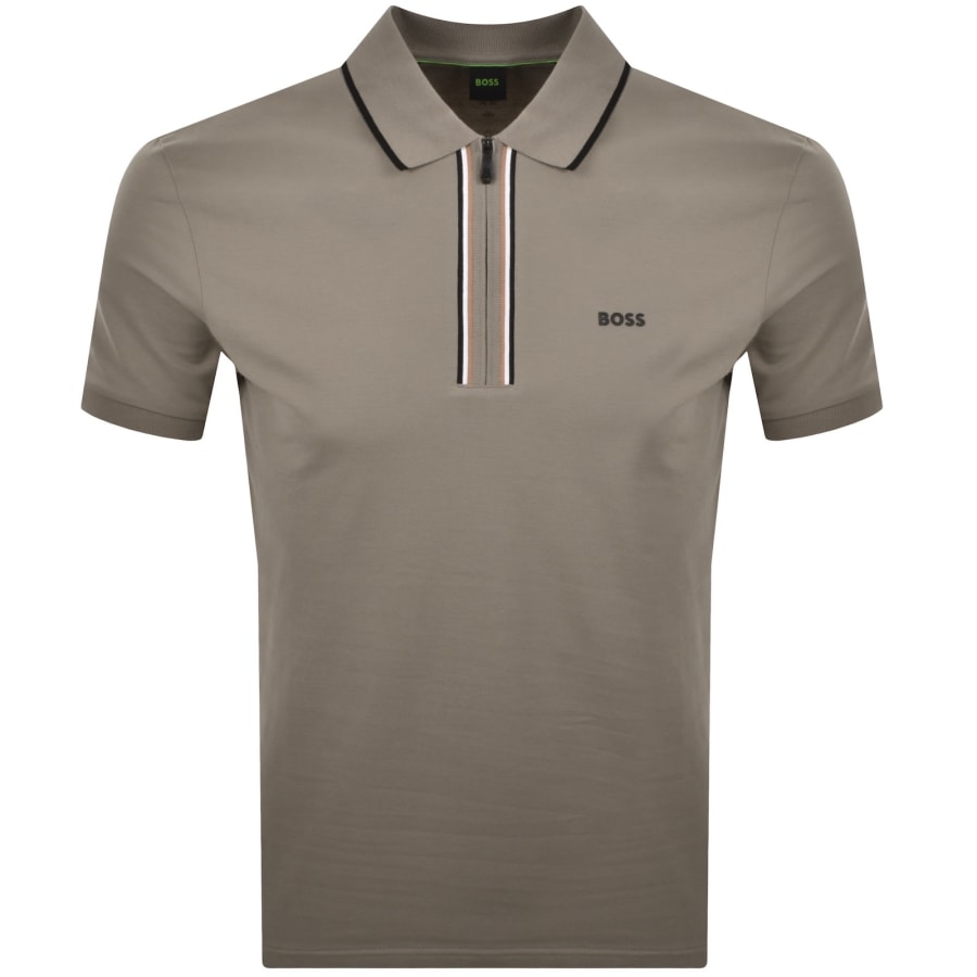 Image number 1 for BOSS Slim Fit Philix Polo T Shirt Khaki