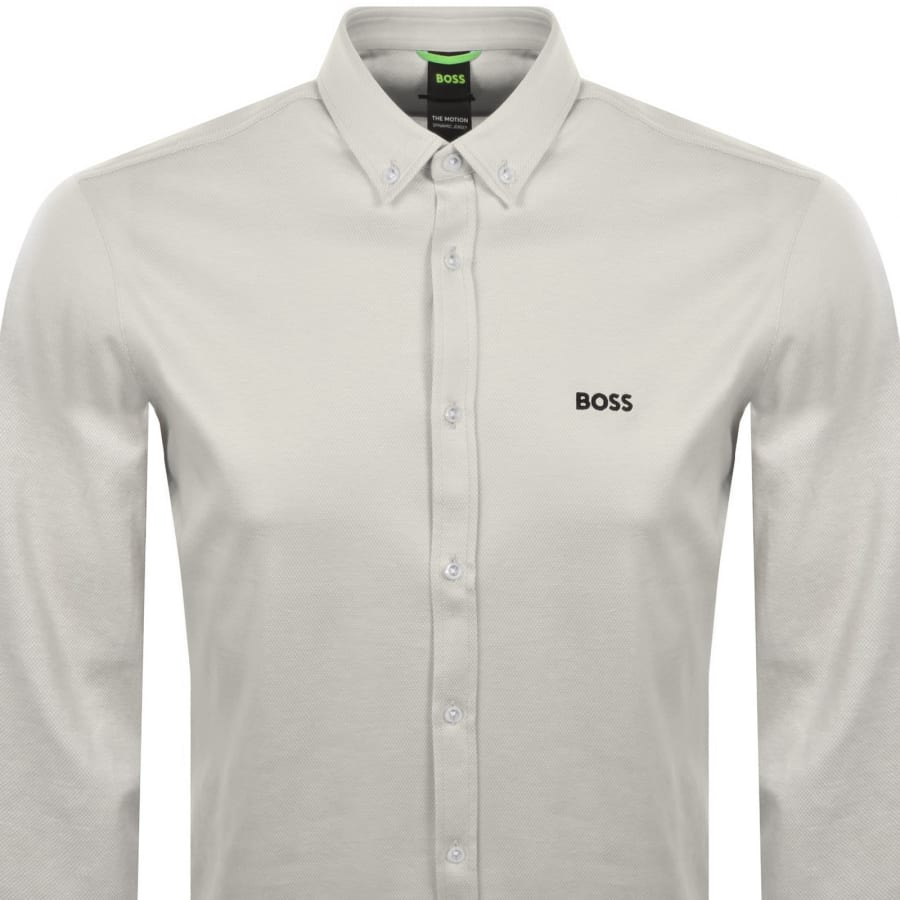 Image number 2 for BOSS ST Motion Long Sleeve Shirt Beige