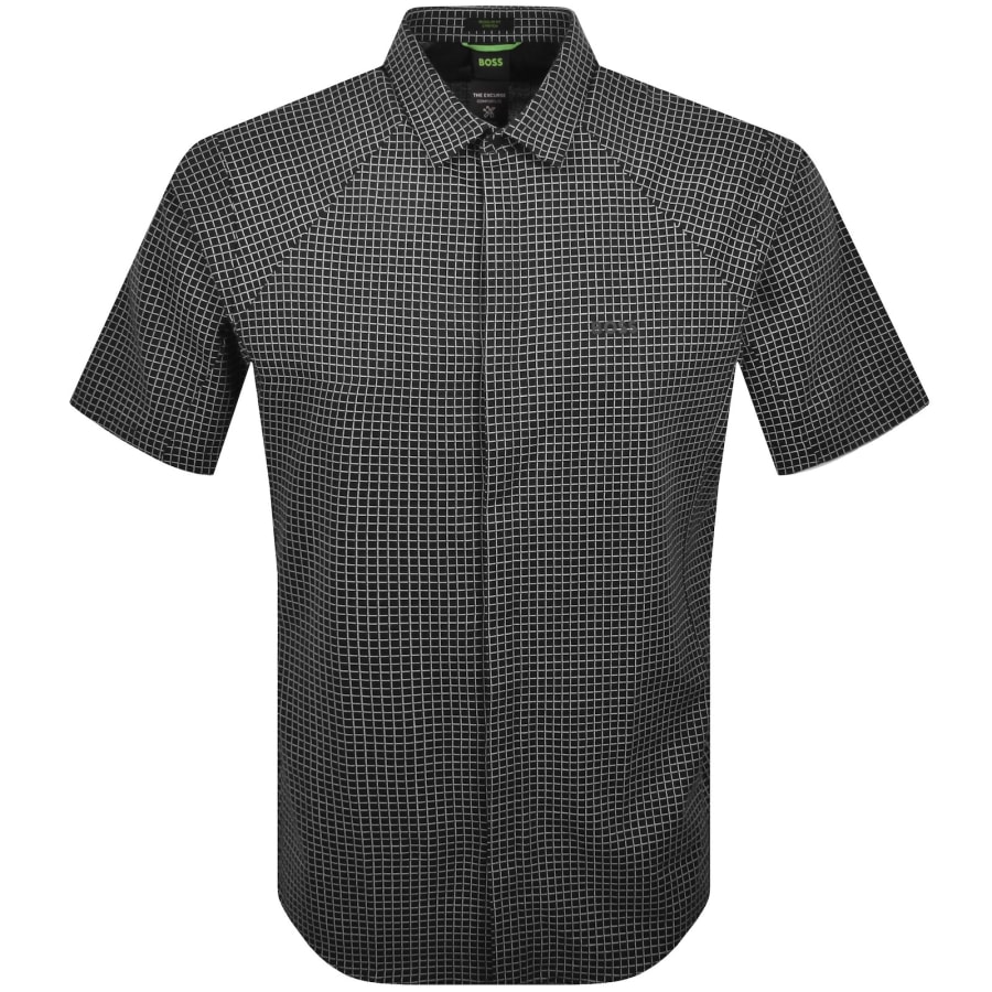 Image number 1 for BOSS Excurse Short Sleeve Shirt Dark Blue