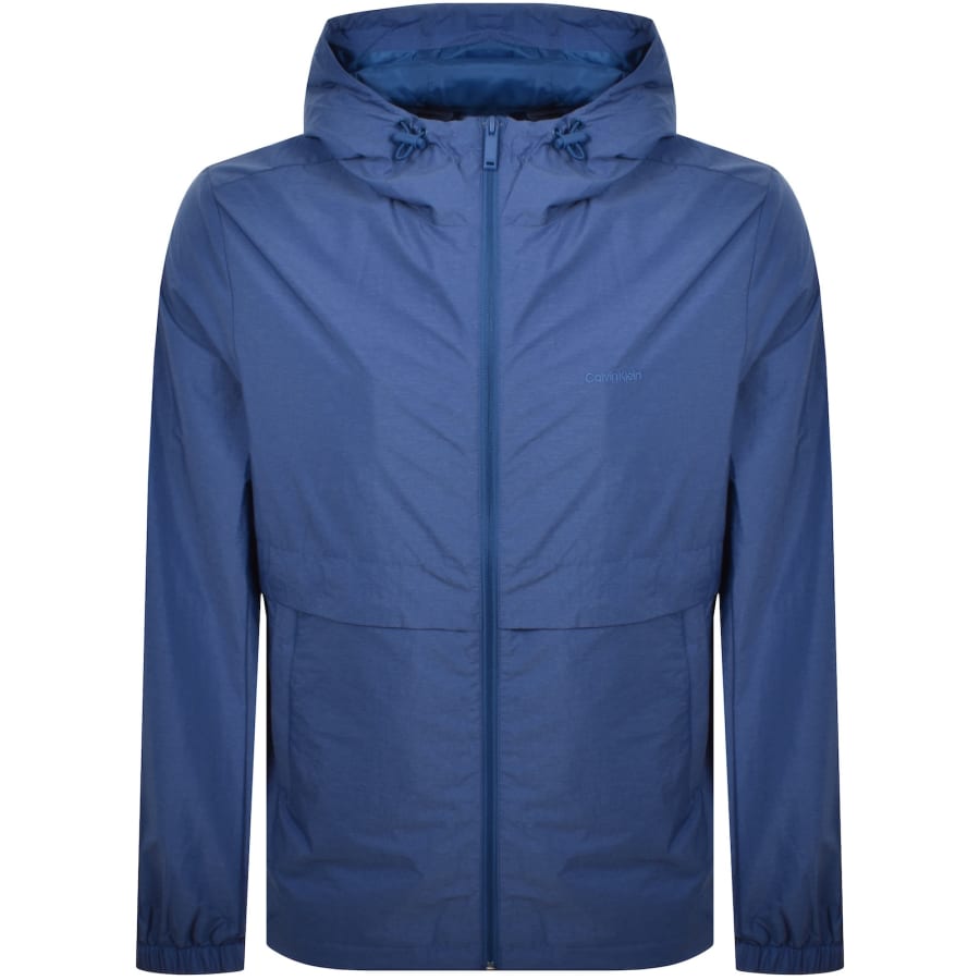 Image number 1 for Calvin Klein Lightweight Windbreaker Blue