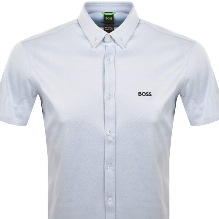 Image number 2 for BOSS ST Motion Short Sleeve Shirt Blue
