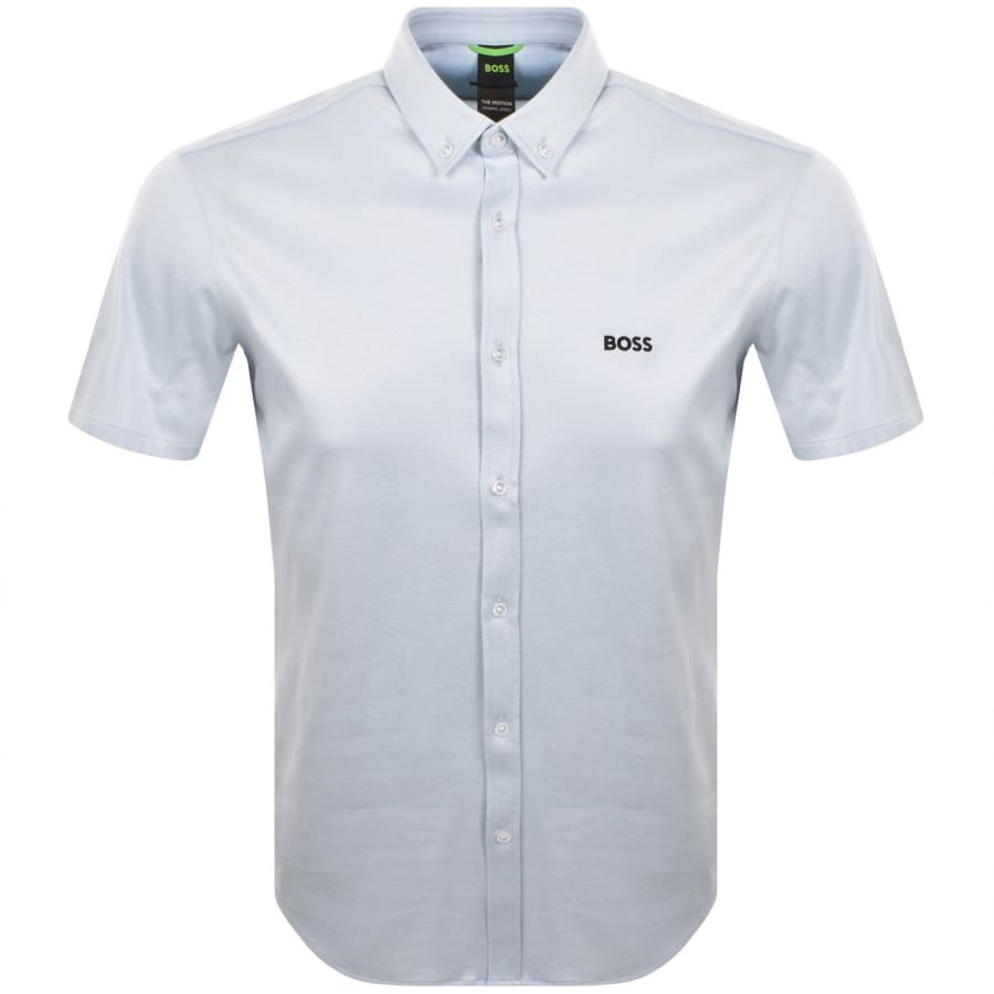 Image number 1 for BOSS ST Motion Short Sleeve Shirt Blue