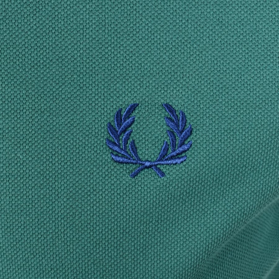 Image number 3 for Fred Perry Twin Tipped Polo T Shirt Mint Green
