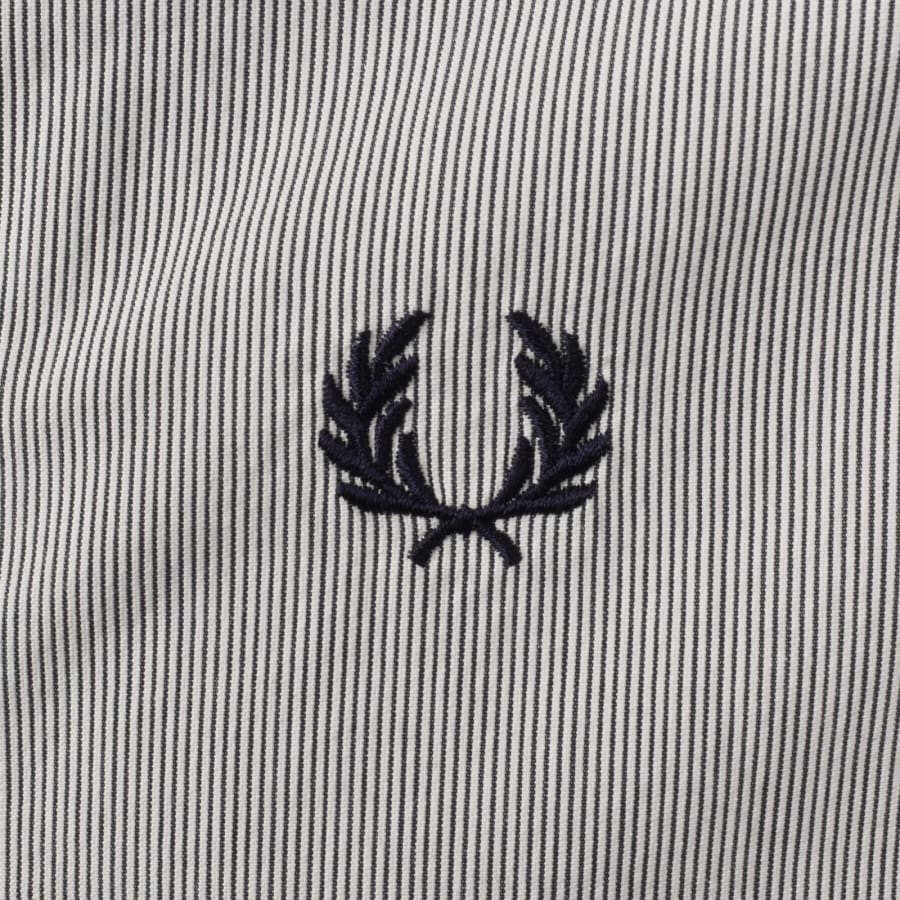 Image number 3 for Fred Perry Seersucker Overshirt Blue