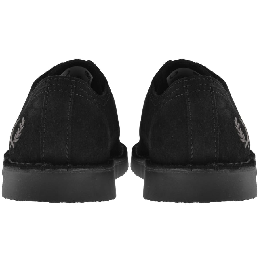 Image number 2 for Fred Perry Linden Suede Shoes Black