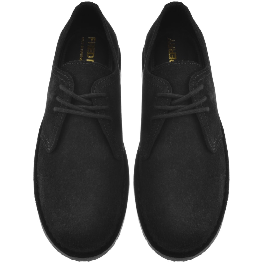 Image number 3 for Fred Perry Linden Suede Shoes Black