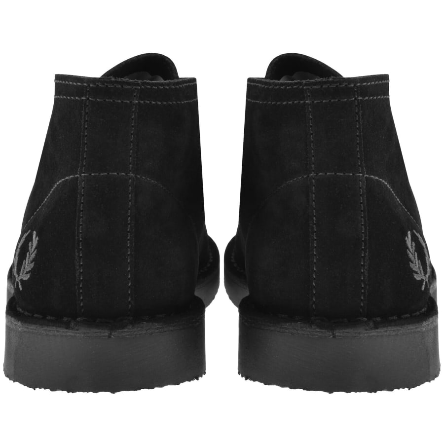 Image number 2 for Fred Perry Hawley Suede Shoes Black