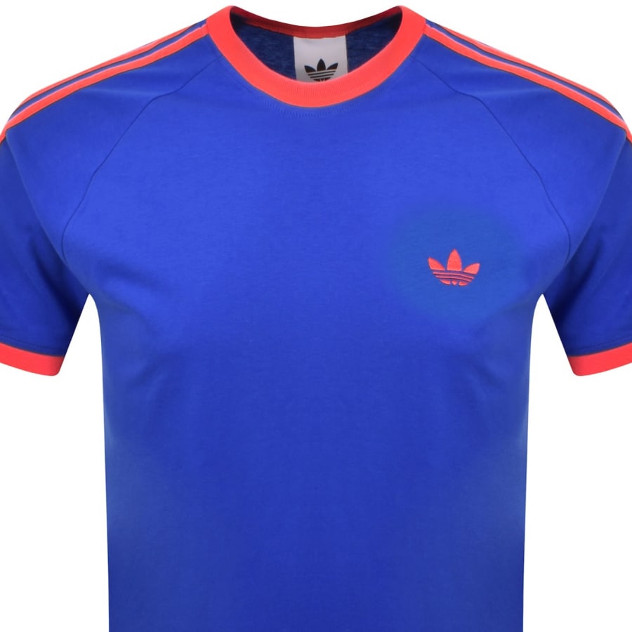 Image number 2 for adidas Originals 3 Stripes T Shirt Blue